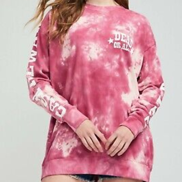 NWT Women's Wildfox Dead Or Alive Road Trip Tye Dye Sweatshirt - Picture 9 of 10